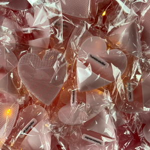 Pink Heart Scrubbie - Vendor