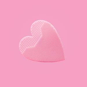 Pink Heart Scrubbie